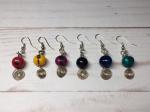 Wire and Bead Acai Earrings